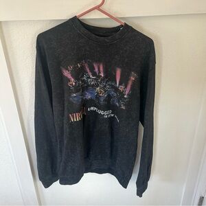 Nirvana Men's Large Unplugged in New York Crewneck Sweatshirt.